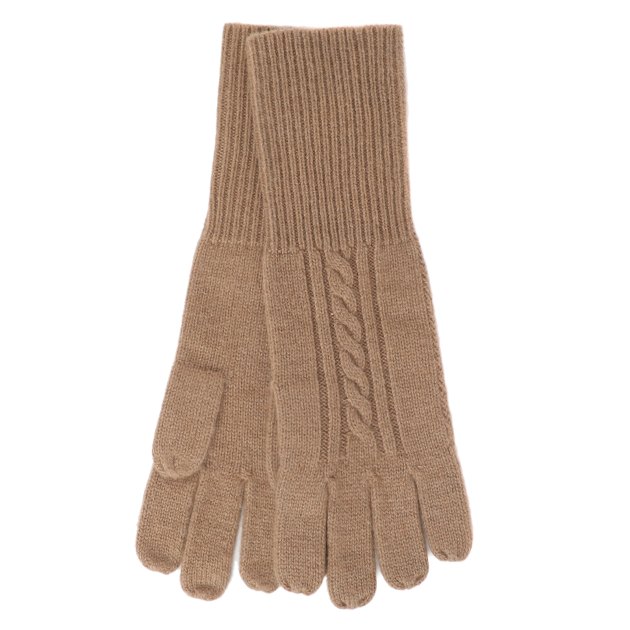 Женские перчатки MAISON DAVID Camel hair gloves, Артикул CKST-2, бежевый | 3296998. Ракурс 1