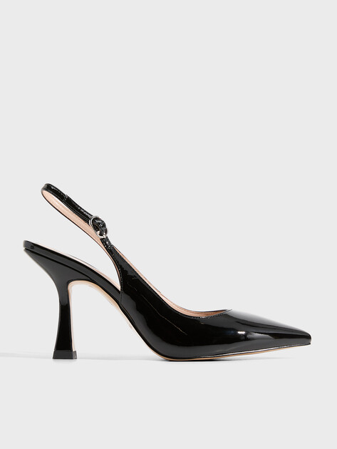 Женские туфли с открытой пяткой (слинг-бэк) TENDANCE, Артикул RL625-1, черный | 3302400. Ракурс 1