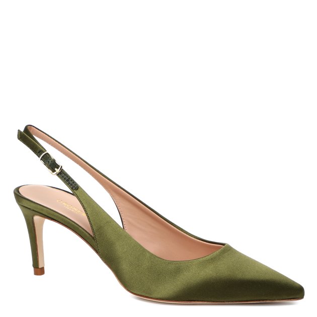 Женские туфли с открытой пяткой (слингбэк) ORONERO FIRENZE 1 001, Артикул 1001, темно-зеленый | 3319025. Ракурс 1