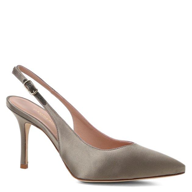 Женские туфли с открытой пяткой (слингбэк) ORONERO FIRENZE RS105-85, Артикул RS105-85, коричнево-серый | 3321180. Ракурс 1