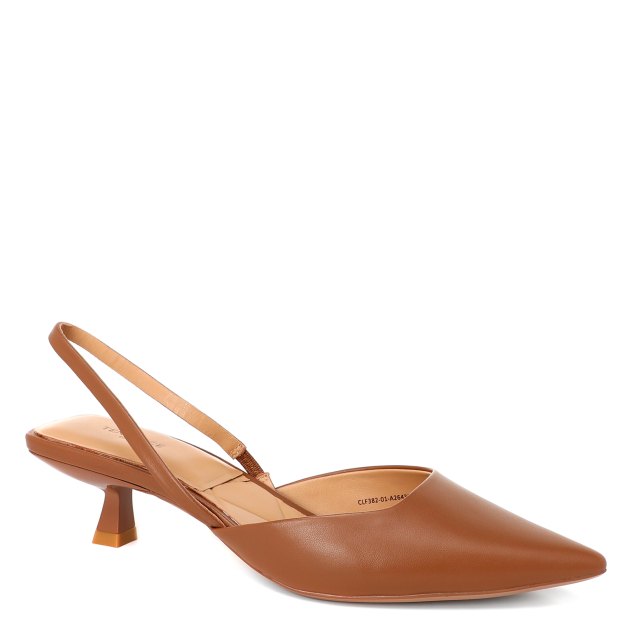 Женские туфли с открытой пяткой (слингбэк) TENDANCE, Артикул CLF382-01, коричневый | 3343739. Ракурс 1