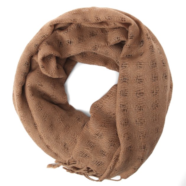 Женский шарф 190х70 см MAISON DAVID camel hair shawl, Артикул CKSBGWJ, коричневый | 3347973. Ракурс 1