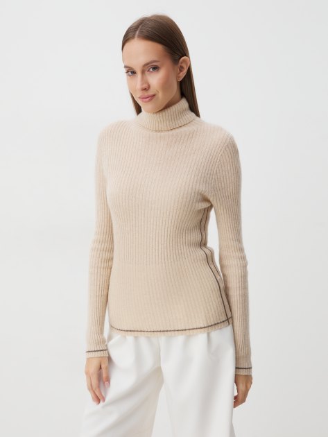Женская водолазка MAISON DAVID, Артикул YT005, пшеничный | 3350845. Ракурс 1
