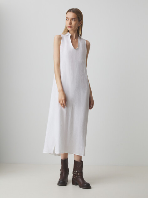 Женское платье MAISON DAVID, Артикул DRESS-2, белый | 3372903. Ракурс 1 Женское платье MAISON DAVID, Артикул DRESS-2, белый | 3372903. Ракурс 1
