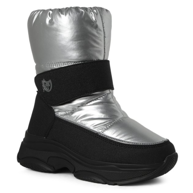 Детские дутики КОТОФЕЙ, Артикул 664990-42, серебряный | 3380341. Ракурс 1