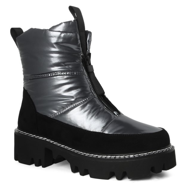 Детские дутики КОТОФЕЙ, Артикул 764050-44, серебряный | 3380919. Ракурс 1