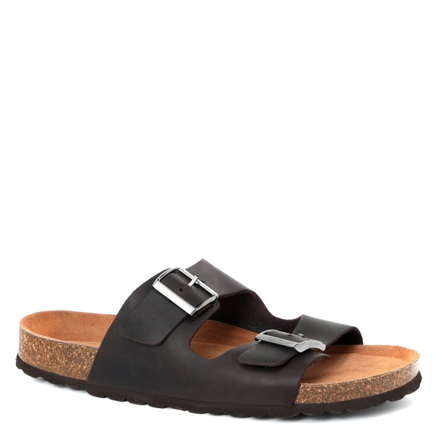 Мужские шлепанцы BIO GREEN, Артикул PT60-1, темно-коричневый | 3389240. Ракурс 1