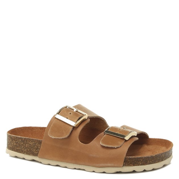 Женские шлепанцы BIO GREEN, Артикул PT10-8, бежево-коричневый | 3389302. Ракурс 1