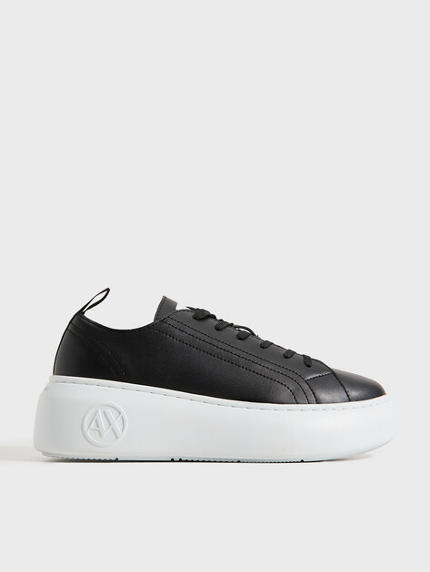 Женские кеды ARMANI EXCHANGE SUPER, Артикул XDX043, черный | 3401137. Ракурс 1