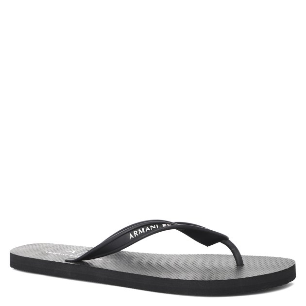 Мужские вьетнамки ARMANI EXCHANGE GOA, Артикул XUQ002, черный | 3401176. Ракурс 1