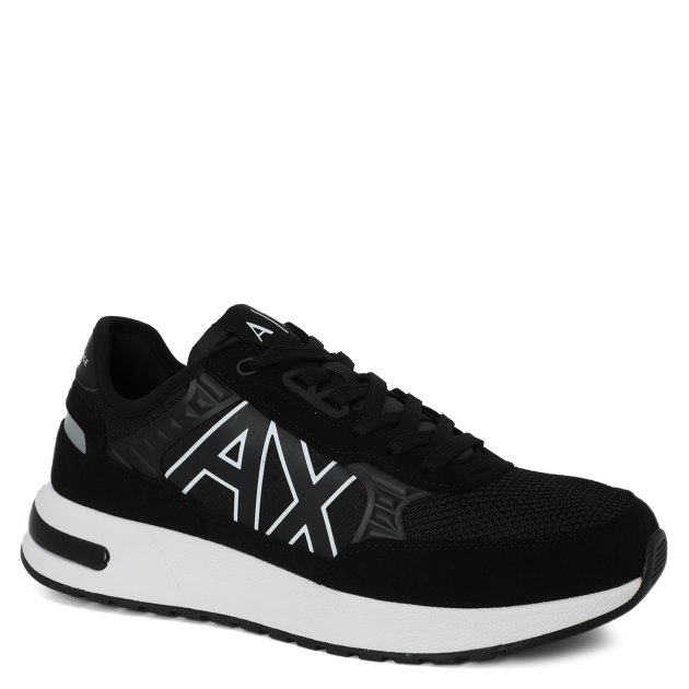 Кроссовки ARMANI EXCHANGE DUSSELDORF XUX090 ЧЕРНЫЙ - купить в Москве