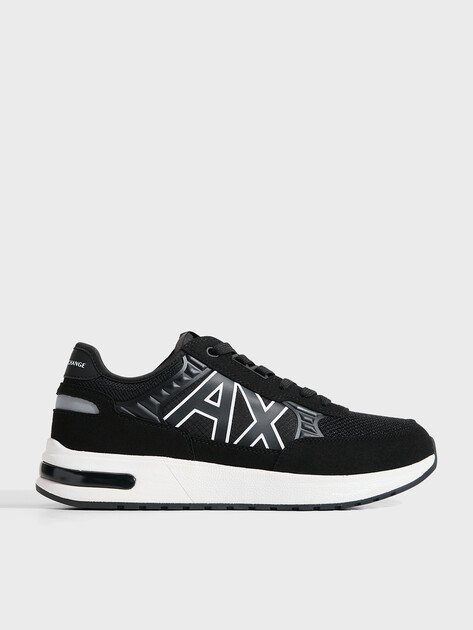 Мужские кроссовки ARMANI EXCHANGE DUSSELDORF, Артикул XUX090, черный | 3401205. Ракурс 1