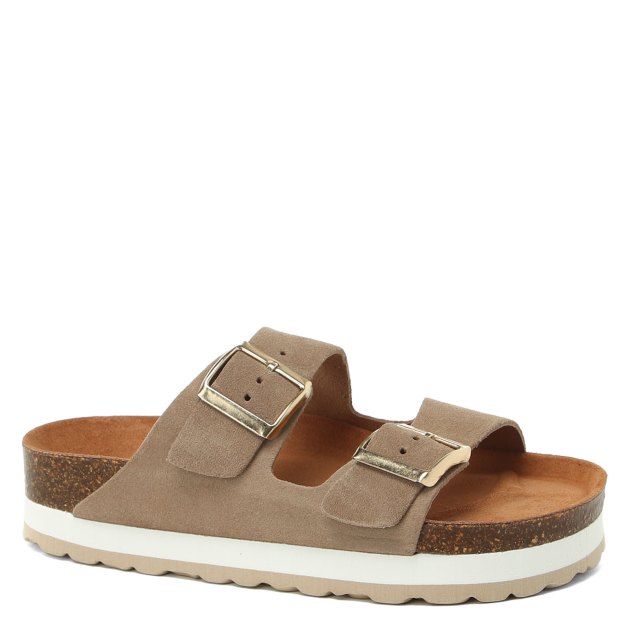 Женские шлепанцы BIO GREEN, Артикул PT20-3L, серо-коричневый | 3404789. Ракурс 1