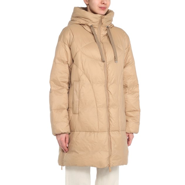 Женский пуховик MAISON DAVID, Артикул MLY005-1, бежевый | 3411681. Ракурс 1