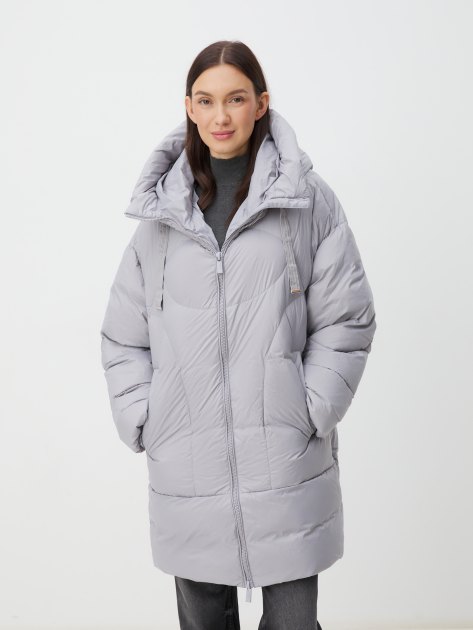 Женский пуховик MAISON DAVID, Артикул MLY005-1, светло-серый | 3411688. Ракурс 1