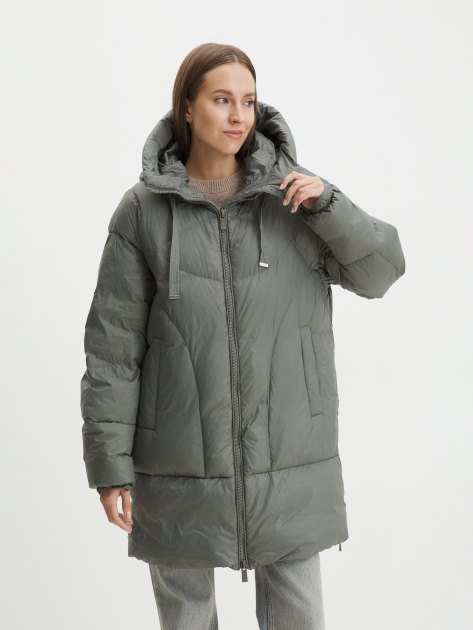 Женский пуховик MAISON DAVID, Артикул MLY005-1, зелено-серый | 3411702. Ракурс 1