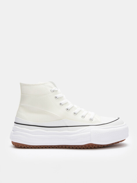 Женские высокие кеды TENDANCE, Артикул AQ-TV067F-01, светло-серый | 3420669. Ракурс 1