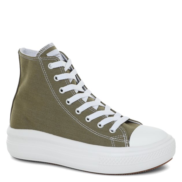 Женские высокие кеды TENDANCE, Артикул AQ515C-02, хаки | 3420715. Ракурс 1