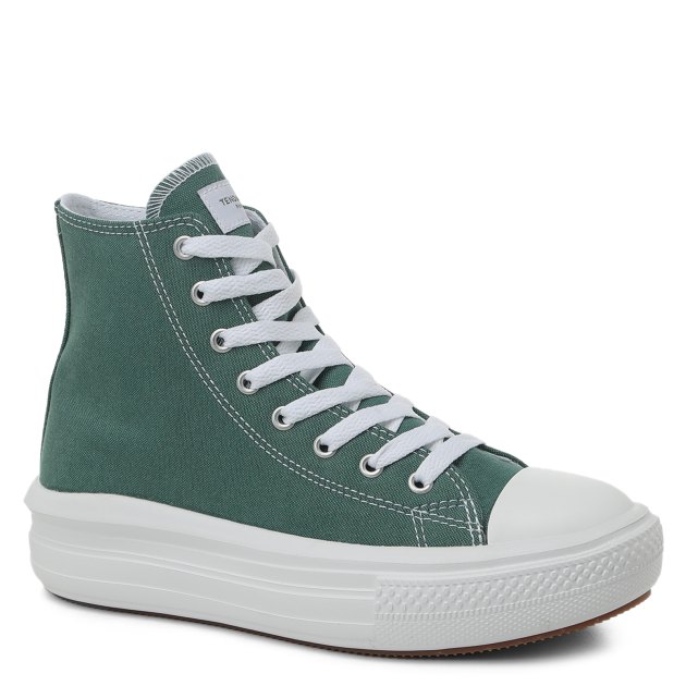 Женские высокие кеды TENDANCE, Артикул AQ515C-02, серо-зеленый | 3420721. Ракурс 1