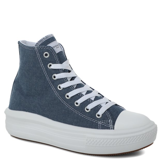 Женские высокие кеды TENDANCE, Артикул AQ515C-02, синий | 3420722. Ракурс 1