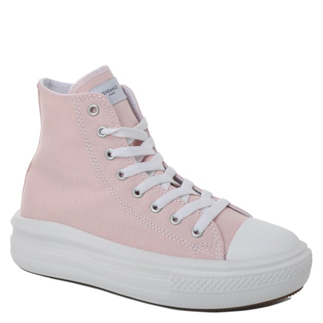 Женские высокие кеды TENDANCE, Артикул AQ515C-02, светло-розовый | 3420730. Ракурс 1