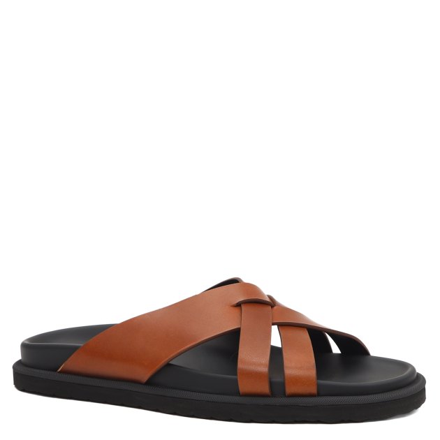 Мужские шлепанцы OFFICINE CREATIVE, Артикул CHARRAT/003, коричневый | 3430993. Ракурс 1