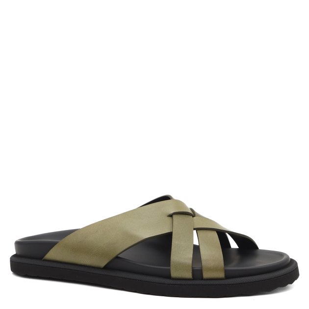 Мужские шлепанцы OFFICINE CREATIVE, Артикул CHARRAT/003, темно-зеленый | 3430994. Ракурс 1