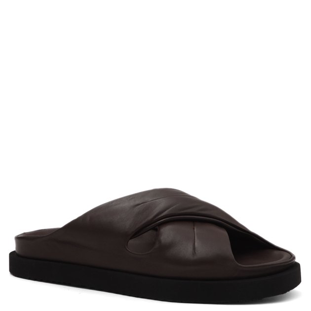 Мужские шлепанцы OFFICINE CREATIVE, Артикул CHORA/004, темно-коричневый | 3431007. Ракурс 1