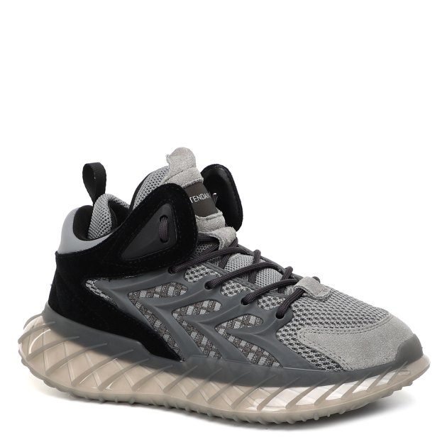 Женские высокие кроссовки TENDANCE Высокие, Артикул FB-D07071F-1, темно-серый | 3443358. Ракурс 1