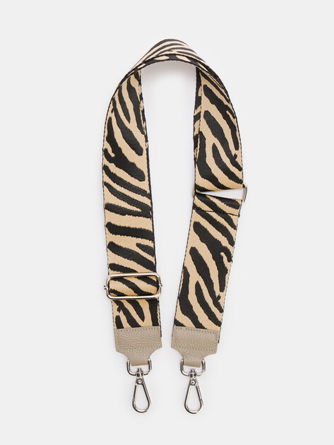 Женский ремень для сумки 114х5 см. DIVA`S BAG Zebra, Артикул A10212, анималистичный принт | 3450199. Ракурс 1