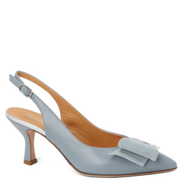 Женские туфли с открытой пяткой (слинг-бэк) GIOVANNI FABIANI, Артикул S23644, голубой | 3455675. Ракурс 1