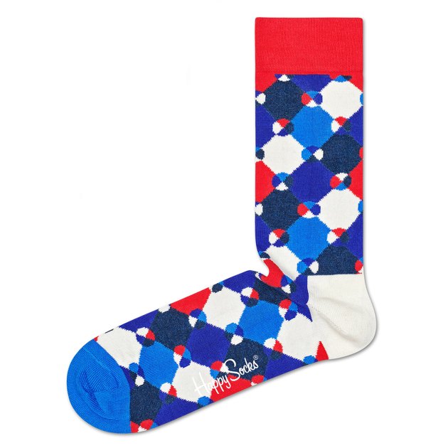 Носки HAPPY SOCKS, Артикул DIAMOND DOT SOCK DDO01, синий | 3461043. Ракурс 1