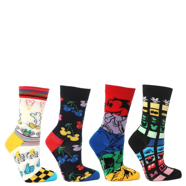 Женские носки 4 шт. HAPPY SOCKS, Артикул 4-PACK DISNEY GIFT SET XDNY09, мультицвет | 3463762. Ракурс 1