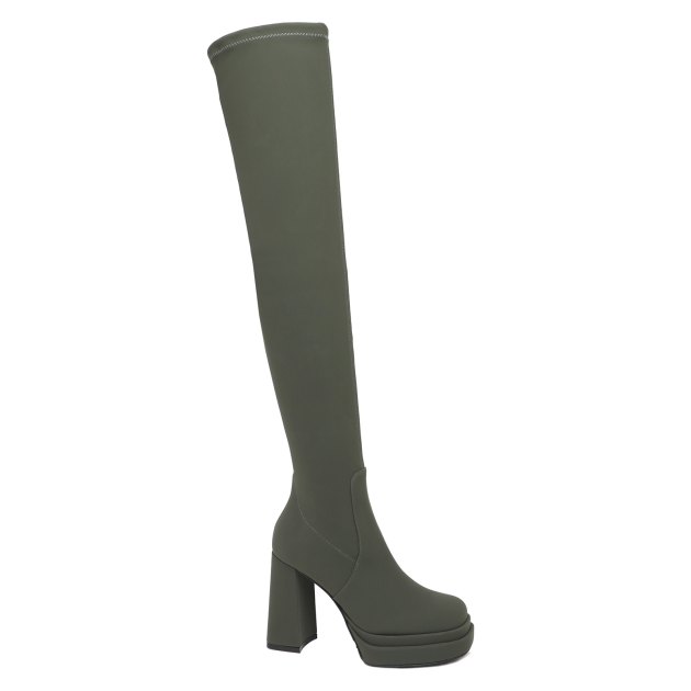 Ботфорты GIANNI RENZI, Артикул GR1091, темно-зеленый | 3464662. Ракурс 1
