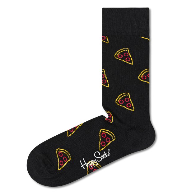 Носки HAPPY SOCKS, Артикул PIZZA SLICE SOCK PIS01, черный | 3465237. Ракурс 1