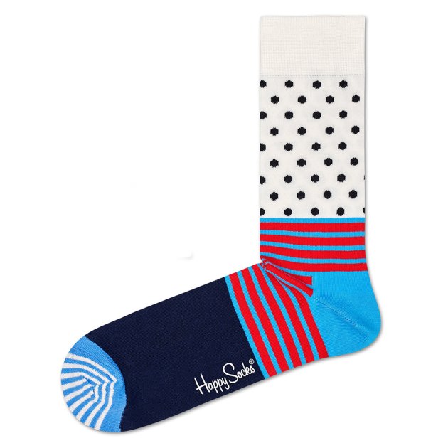 Женские носки HAPPY SOCKS, Артикул STRIPES AND DOTS SOCK SDO01, мультицвет | 3465761. Ракурс 1