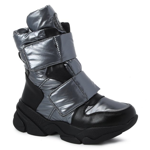 Детские дутики КОТОФЕЙ, Артикул 654065-42, серебряный | 3486118. Ракурс 1