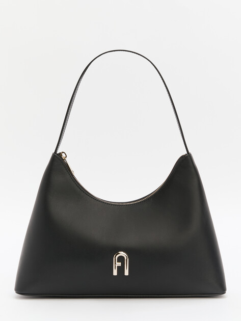 Женская сумка  FURLA, Артикул FURLA DIAMANTE S SHOULDER BAG, черный | 3508261. Ракурс 1