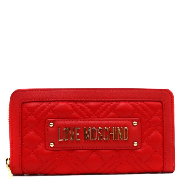 Женский кошелёк LOVE MOSCHINO SLG QUILTED, Артикул JC5600PP FW23, красный | 3537560. Ракурс 1