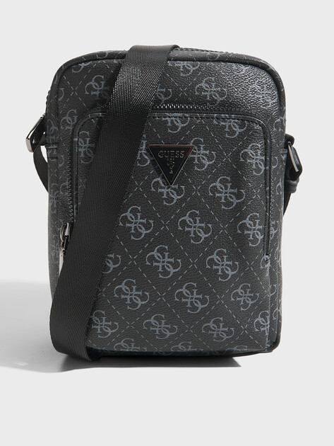 Мужская сумка  GUESS VEZZOLA SMRT XBODY DOUBLE PCKT, Артикул HMEVZLP3163, черный | 3563609. Ракурс 1
