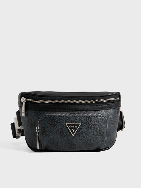 Мужская поясная сумка GUESS VEZZOLA SMART COMPACT BUM BAG, Артикул HMEVZLP3231, темно-серый | 3563616. Ракурс 1