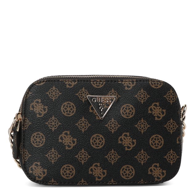 Кросс-боди GUESS NOELLE CROSSBODY CAMERA, Артикул HWPT7879140, темно-коричневый | 3568682. Ракурс 1