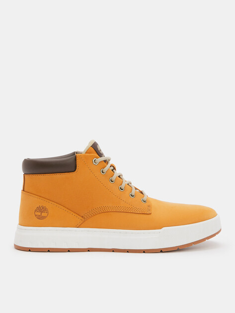 Мужские высокие кеды TIMBERLAND Maple Grove Leather Chukka, Артикул Maple Grove Leather Chukka, оранжево-коричневый | 3569787. Ракурс 1