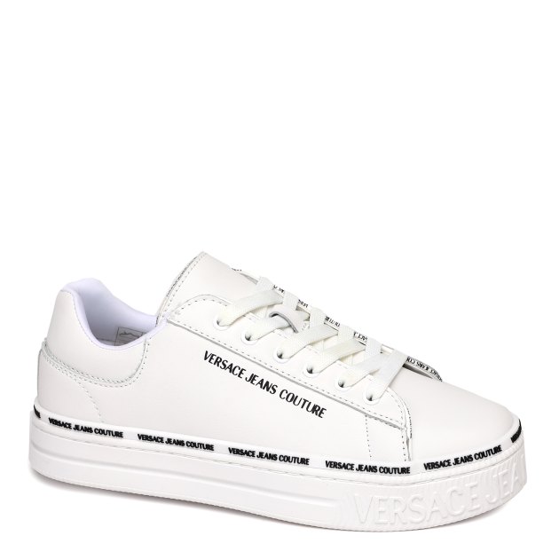 Женские кеды VERSACE JEANS COUTURE COURT 88, Артикул 75VA3SK5, белый | 3593712. Ракурс 1