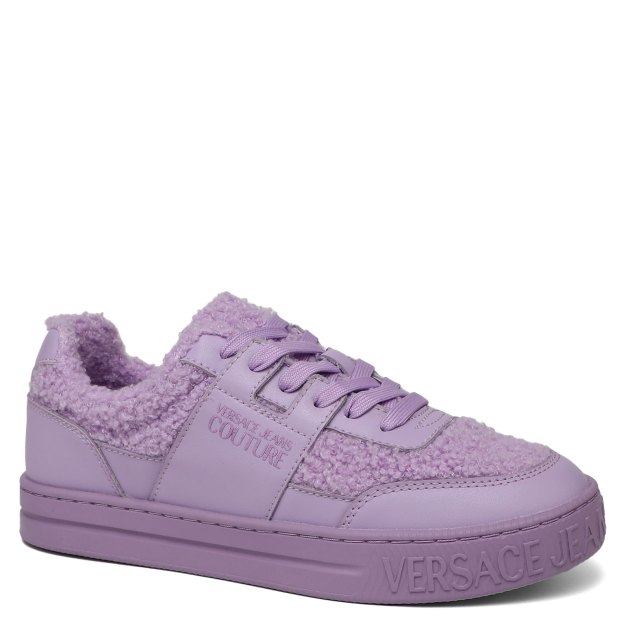 Женские кеды VERSACE JEANS COUTURE COURT 88, Артикул 75VA3SK6, сиреневый | 3593715. Ракурс 1