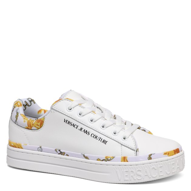 Женские кеды VERSACE JEANS COUTURE COURT 88, Артикул 75VA3SK5, белый | 3593719. Ракурс 1