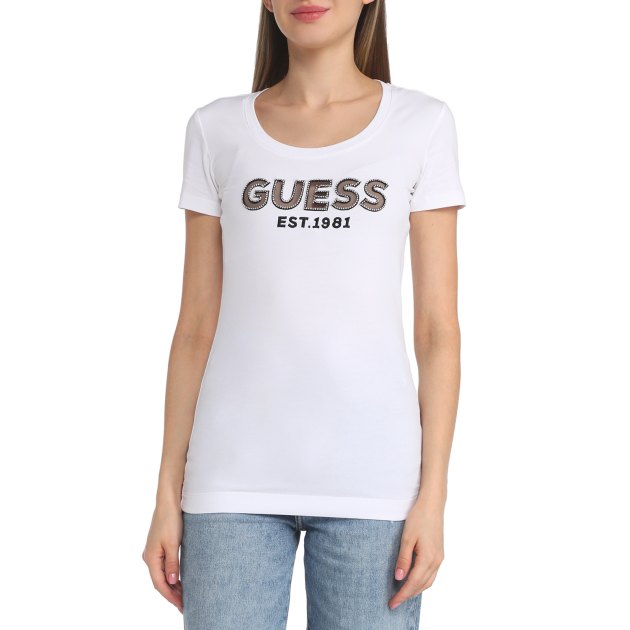 GUESS SS RN MESH LOGO TEE W3GI35J1300 3595036