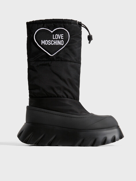 Женские дутики LOVE MOSCHINO CLIMB LOVE, Артикул JA24566H, черный | 3600905. Ракурс 1