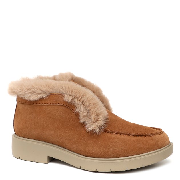 Женские высокие лоферы GEOX D SPHERICA EC1, Артикул D36QRD, серо-бежевый | 3622157. Ракурс 1