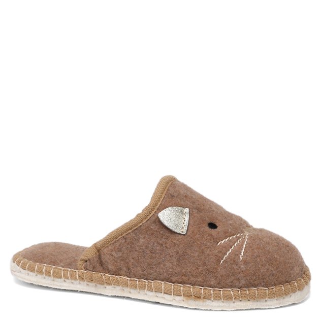 Женская домашняя обувь LA MAISON DE L'ESPADRILLE, Артикул F4132, серо-бежевый | 3676113. Ракурс 1